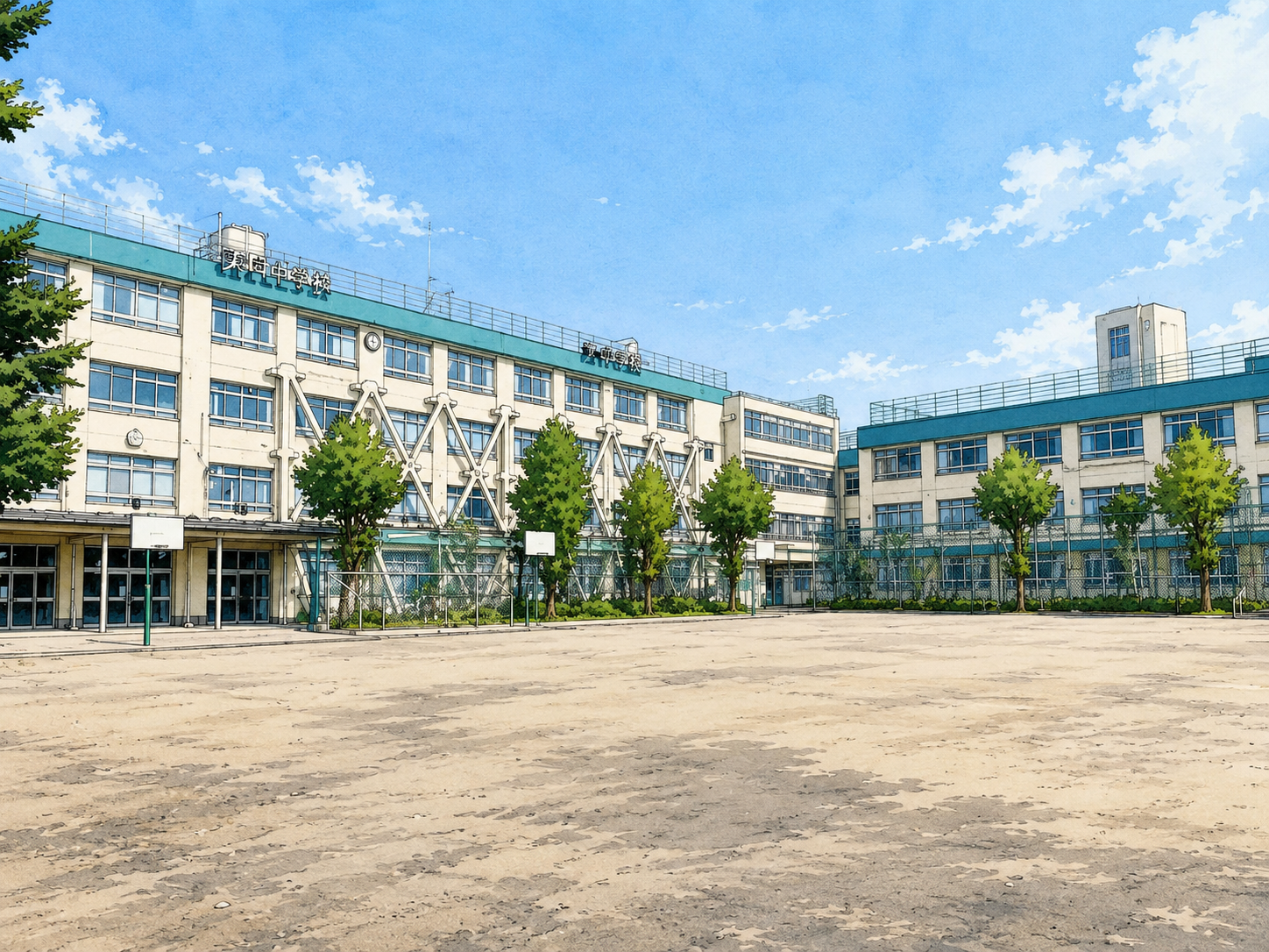 代々木中学校の外観イメージ